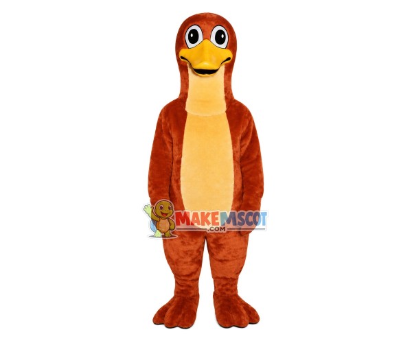 Orange Platypus Mascot Costume Orange Platypus Mascot Costume