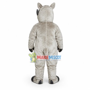 Grey Rhinoceros Lightweight Mascot Costume Grey Rhinoceros Lightweight Mascot Costume