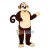 Adult Cartoon Brown Monkey Mascot Costume