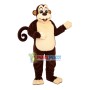 Adult Cartoon Brown Monkey Mascot Costume