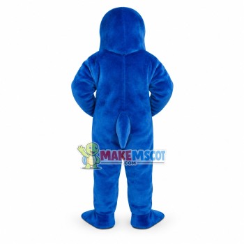 Cartoon Blue Barracuda Mascot Costume Cartoon Blue Barracuda Mascot Costume