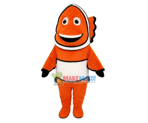 Curious Nemo the Clownfish Mascot Costume Curious Nemo the Clownfish Mascot Costume