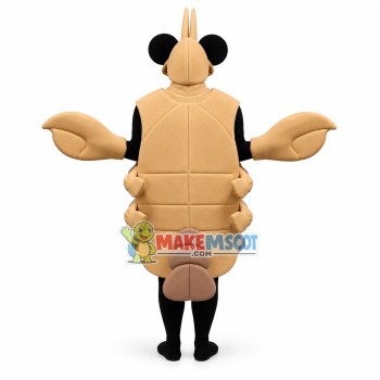Professional Beige Crayfish Mascot Costume Professional Beige Crayfish Mascot Costume
