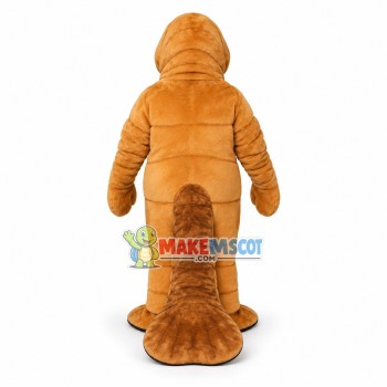Professional Realistic Manatee Mascot Costume Professional Realistic Manatee Mascot Costume