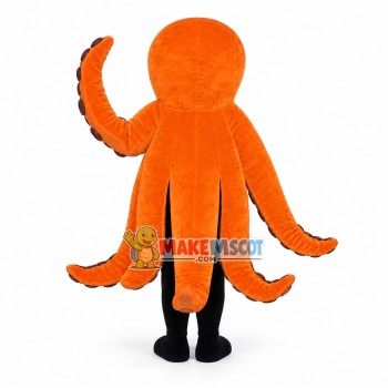 Adult Size Cartoon Orange Octopus Mascot Costume Adult Size Cartoon Orange Octopus Mascot Costume