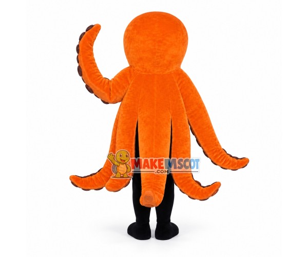 Adult Size Cartoon Orange Octopus Mascot Costume Adult Size Cartoon Orange Octopus Mascot Costume