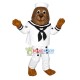 Sailor Otter Mascot Costume Sailor Otter Mascot Costume