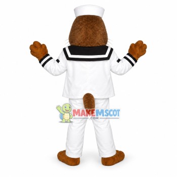 Sailor Otter Mascot Costume Sailor Otter Mascot Costume