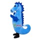 Blue Seahorse Mascot Costume Blue Seahorse Mascot Costume