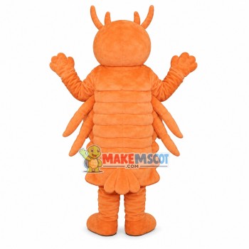 Smiling Cartoon Common Shrimp Mascot Costume Smiling Cartoon Common Shrimp Mascot Costume