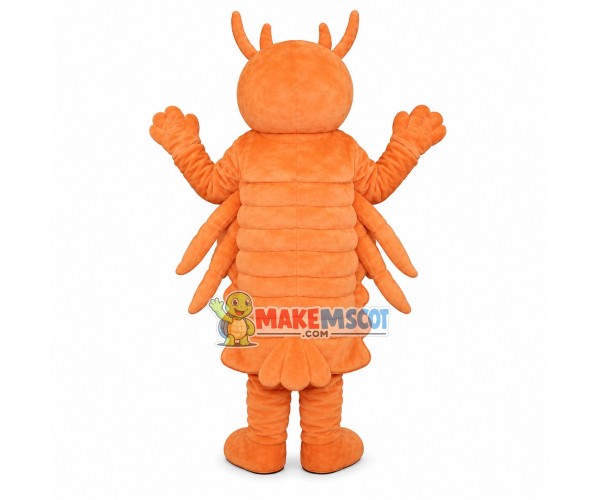 Smiling Cartoon Common Shrimp Mascot Costume Smiling Cartoon Common Shrimp Mascot Costume