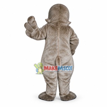 Sleepy Grey Walrus Long Fur Mascot Costume Sleepy Grey Walrus Long Fur Mascot Costume