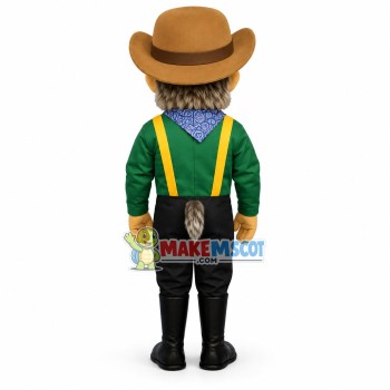 Enthusiastic Farmer Mascot Costume Enthusiastic Farmer Mascot Costume