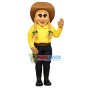 Optimistic Cowgirl Mascot Costume 