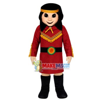 Native American Indian Princess Woman Mascot Costume 