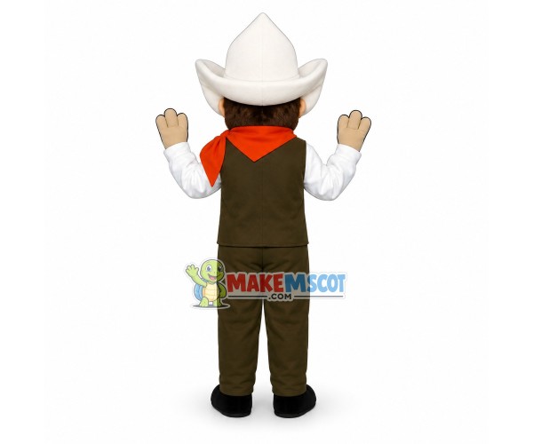 Wrangler Man Mascot Costume 