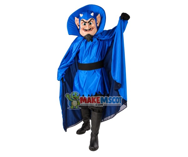 Vintage Style Blue Devil Mascot Costume Vintage Style Blue Devil Mascot Costume