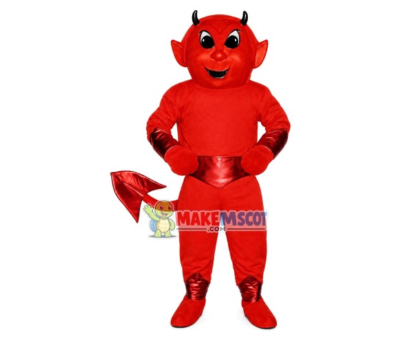 Red Devil Mascot Costume For Adult