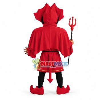 Smiley Red Devil Mascot Costume Smiley Red Devil Mascot Costume