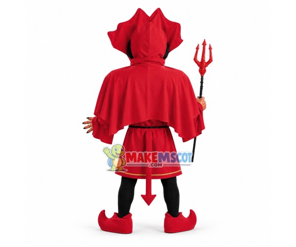 Smiley Red Devil Mascot Costume Smiley Red Devil Mascot Costume