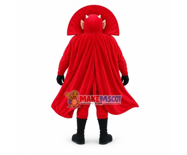 Muscle Red Devil Mascot Costume	