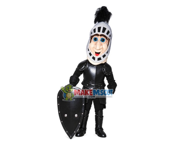 Medieval Knight With Shield Mascot Costume Medieval Knight With Shield Mascot Costume