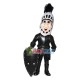 Medieval Knight With Shield Mascot Costume	