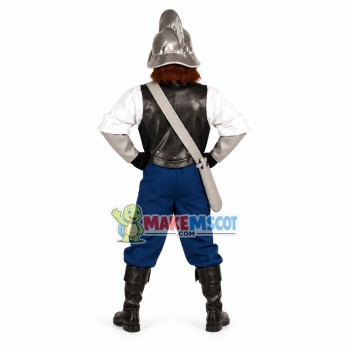 Handsome Spanish Conquistador Mascot Costume Handsome Spanish Conquistador Mascot Costume