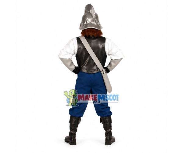 Handsome Spanish Conquistador Mascot Costume Handsome Spanish Conquistador Mascot Costume
