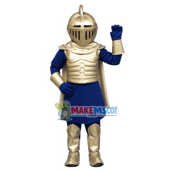 Royal Silver Knight Mascot Costume	