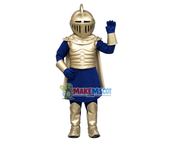 Royal Silver Knight Mascot Costume Royal Silver Knight Mascot Costume