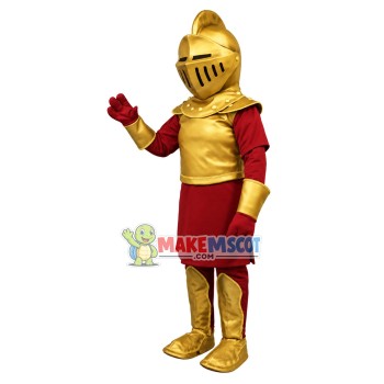Royal Golden Knight Mascot Costume	