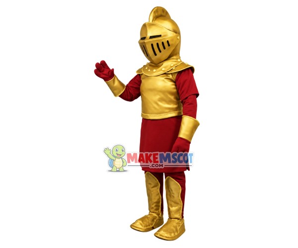 Royal Golden Knight Mascot Costume Royal Golden Knight Mascot Costume