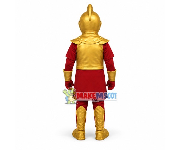 Royal Golden Knight Mascot Costume Royal Golden Knight Mascot Costume