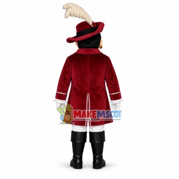 Red Cavalier Mascot Costume Red Cavalier Mascot Costume