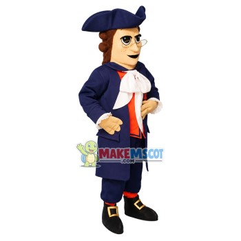 Humble Colonial Man Mascot Costume	