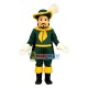 Green Cavalier Man Mascot Costume Green Cavalier Man Mascot Costume