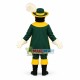 Green Cavalier Man Mascot Costume Green Cavalier Man Mascot Costume