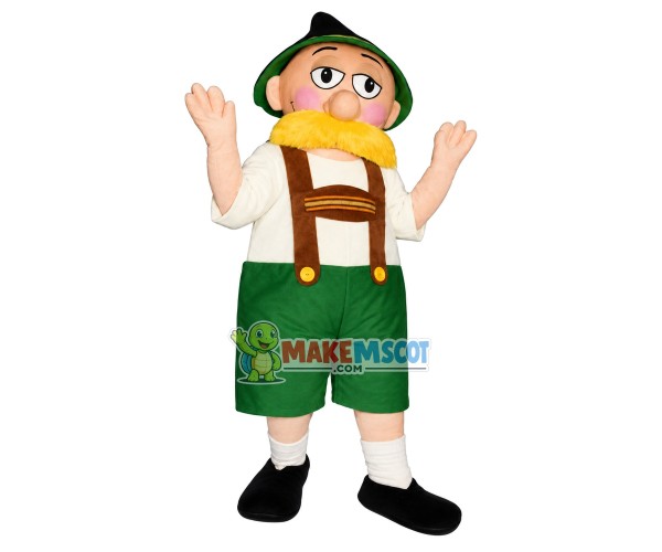 Alpine Bavarian Man Mascot Costume Alpine Bavarian Man Mascot Costume