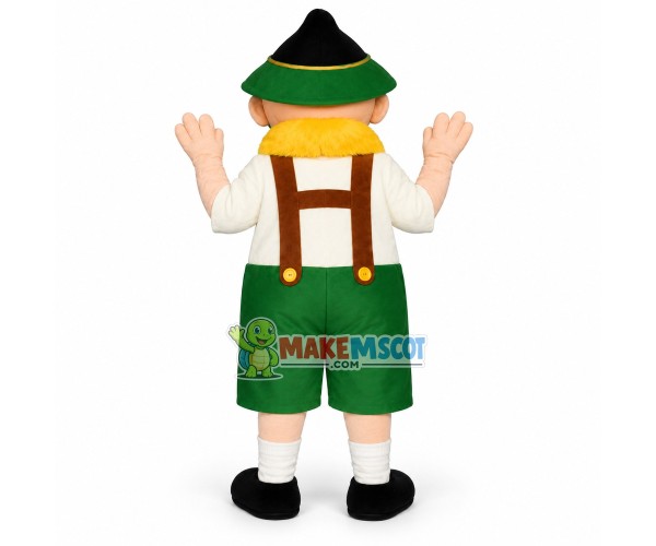 Alpine Bavarian Man Mascot Costume Alpine Bavarian Man Mascot Costume