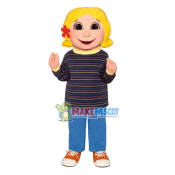 Cute Little Girl Mascot Costume Cute Little Girl Mascot Costume
