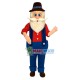 Old Farmer Mascot Costume Old Farmer Mascot Costume