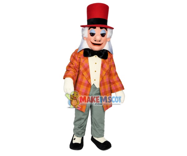 Mad Hatter the Character Mascot Costume Mad Hatter the Character Mascot Costume