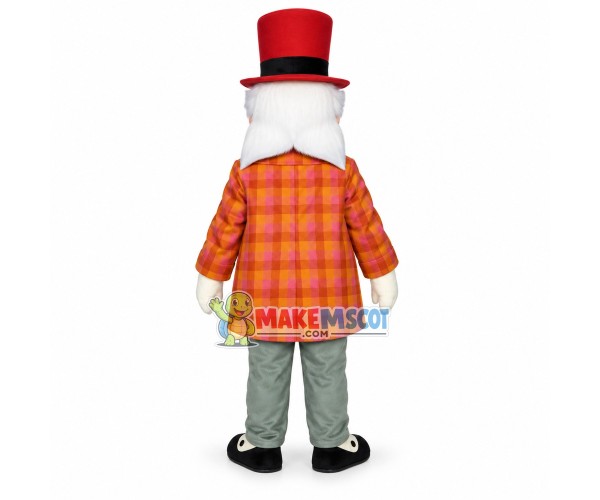 Mad Hatter the Character Mascot Costume Mad Hatter the Character Mascot Costume