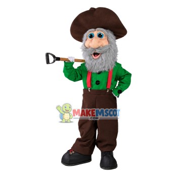 Gold Miner Mascot Costume Gold Miner Mascot Costume