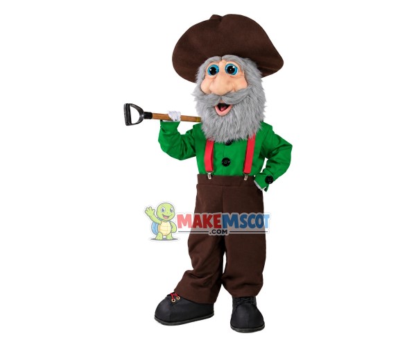 Gold Miner Mascot Costume Gold Miner Mascot Costume