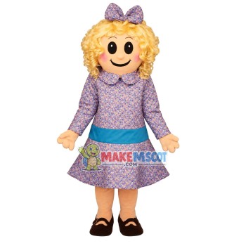 Cute Beautiful Little Girl Mascot Costume Cute Beautiful Little Girl Mascot Costume