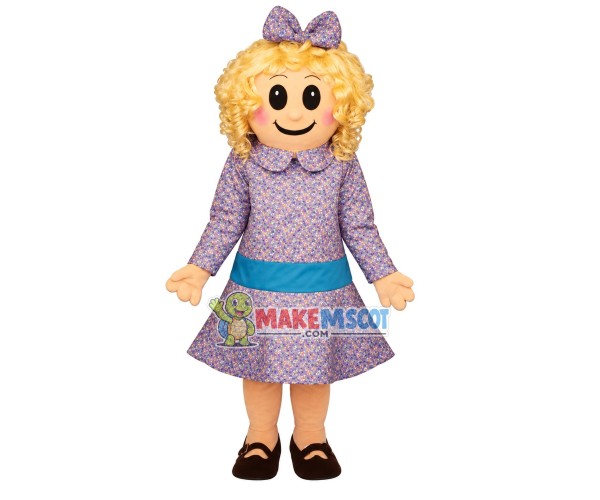 Cute Beautiful Little Girl Mascot Costume Cute Beautiful Little Girl Mascot Costume