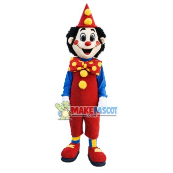 Smiling Clown Boy Mascot Costume	