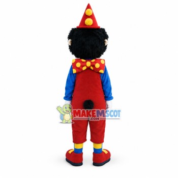 Smiling Clown Boy Mascot Costume Smiling Clown Boy Mascot Costume